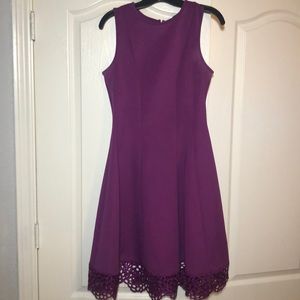 Gorgeous fuschia/purple fit and flare dress